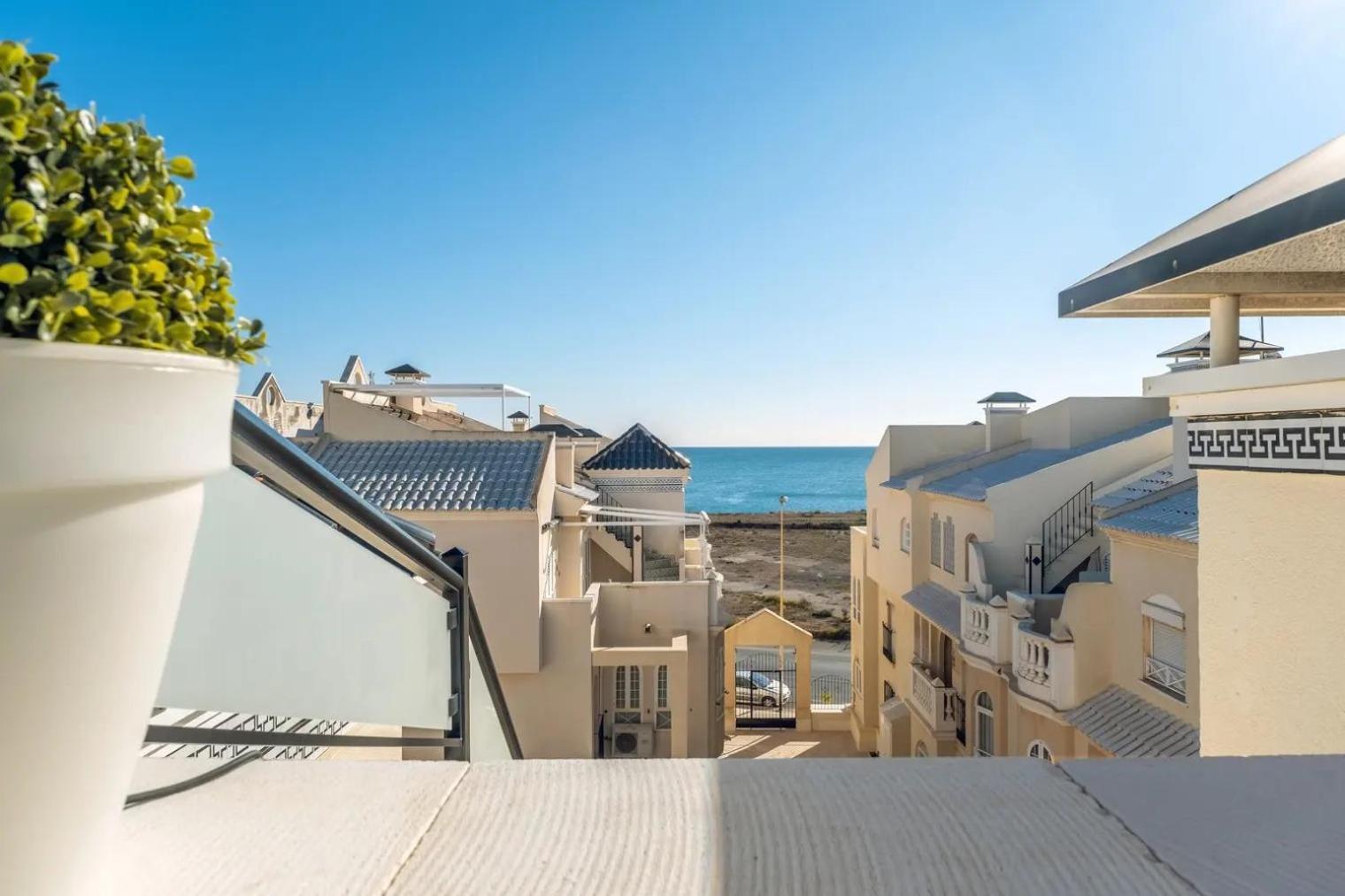 Amazing Penthouse On The Beach, Sea Views, Wifi, Airconditioning And Parking トレビエハ エクステリア 写真